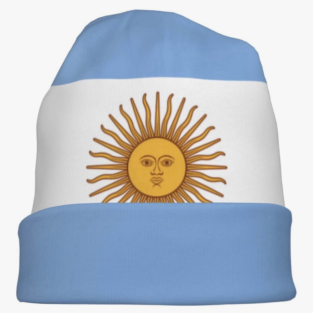 Argentina Flag Beanie Men Women-Unisex